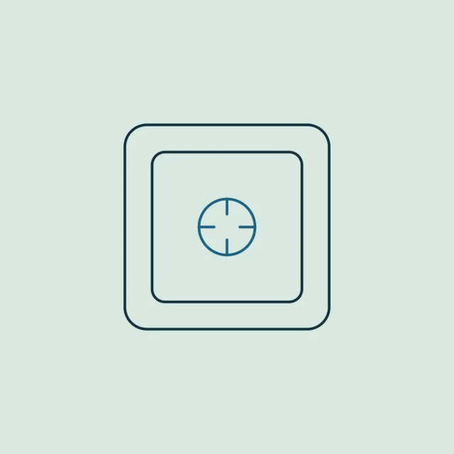 A closed strongbox with a central dial