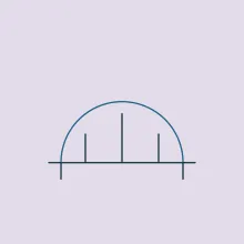 A single-arch bridge standing on its deck