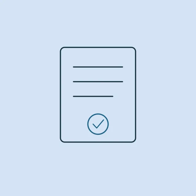 A document carrying a checked seal
