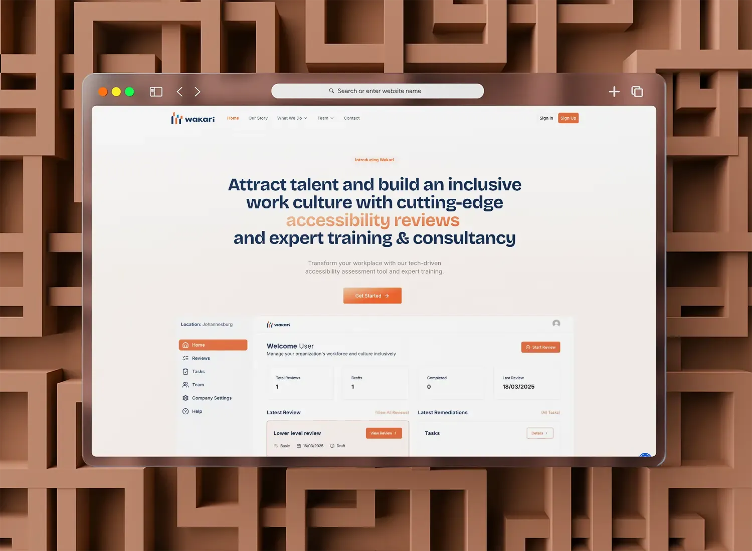 Wakari AI accessibility platform consultancy project showcase